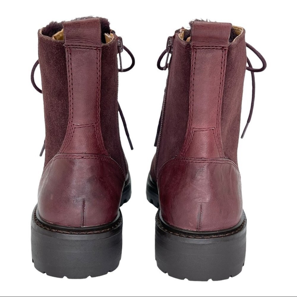 Lucky Brand Ilianna Raisin Leather Womens Ankle Boots Size 6.5M - Picture 6 of 15